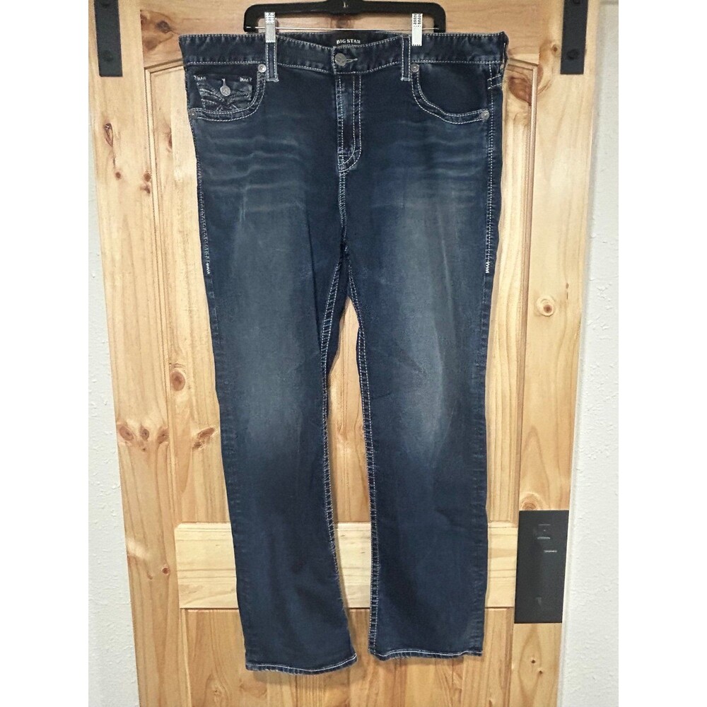 Big Star Buckle Men’s Jeans Size 42L 35” Inseam Pioneer Boot Medium Wash